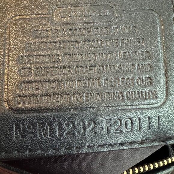 COACH Ashley F20111 Signature C Shoulder Bag Crossbody Black Hang Tag - Picture 7 of 8